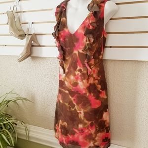 Ann Taylor Loft sleeveless print dress size 2